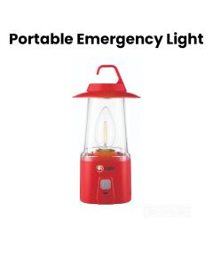 Mr. Light Rechargeable Portable Emergency Light 3W, 200 Lumens For Clear Illumination, Provides 3 To 4 Hours Of Battery Life - Red - MR364
