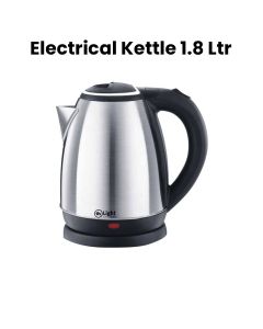 Mr. Light Electric Kettle 1.8L, Stainless Steel Finish, Heat Resistant Handle, 2200W Fast Boiling - Silver - MR 2960