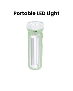 Mr. Light Portable LED Light, 250 Lumens Bright Output, 4–5 Hours Backup Time, Rechargeable Li-ion Battery, 4W Energy-Efficient Power - Light Green - MR 3153