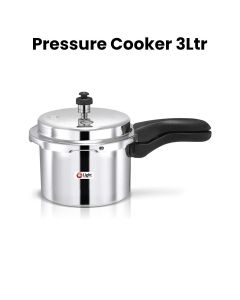 Mr. Light Stainless Steel Pressure Cooker 3L, Durable Construction, Fast And Even Heat Distribution - Silver - MR 5904