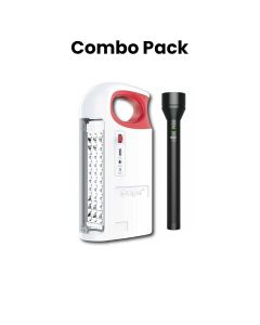 Mr. Light LED Flashlight Combo Pack, High-Performance Illumination, Compact And Portable Design - Black/White - MRGD 91