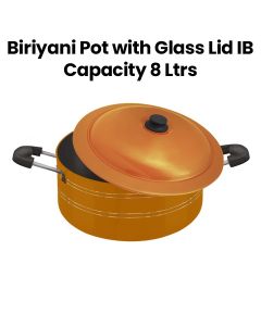 Biriyani Pot with Glass Lid IB Capacity 8 Ltrs