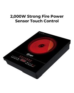 Mr. Light Infrared Cooker, 4 Digit Display, 7 Cooking Functions, Microcomputer Touch Control - Black - MR 1959