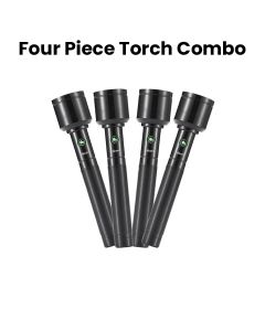 Mr. Light LED Torch Combo 4 Pieces, 1600 Meters Range, Soft Touch Button, Powerful Beam Output - Black - MRGD3002