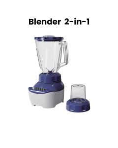 Mr. Light 2-In-1 Blender 600W, 2 Speeds Plus Pulse Function, Capacity 1.6L, Strong And Stable Base Design - Multicolor - MR 1023