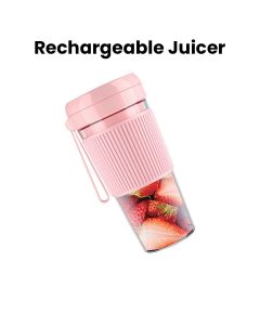 Mr. Light Rechargeable Juicer 280ml, Ultra-Portable Design, 1200mAh Built-In Battery - Light Pink - MR 5005
