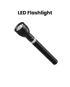 Mr. Light Rechargeable LED Flashlight, Water Resistant Design, MC2 Opto Technology, Long Runtime - Black - MRGD2030