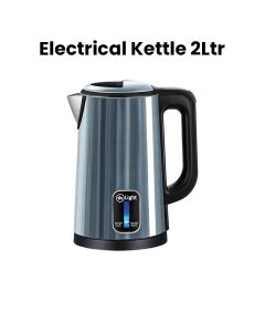 Mr. Light Electric Kettle 2L, Stainless Steel Finish, Heat Resistant Handle, 1500W Fast Boiling - Silver/Black - MR 2616