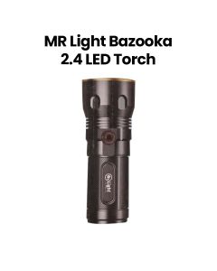 Mr. Light Bazooka 2.4 LED Torch, Compact And Lightweight Design, Multiple Light Settings - Black