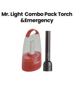 Mr. Light 2-In-1 Turbo Torch + Emergency Camping Lantern, 360° Light Emitting Angle, Overcharge Protection, Unique Appearance Design - Multicolor - MRGD 3601