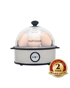 Nutricook Rapid Egg Cooker, Electric Egg Boiler for Perfect Soft Medium & Hard Boiled Eggs, Compact Kitchen Appliance | NC-EC360
