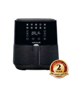 Nutricook Rapid Air Fryer 5.5L 1700W, Large Capacity Digital Air Fryer for Healthy Oil-Free Cooking, Fry Bake Roast | NC-AF205K