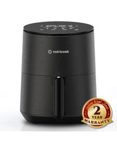 Nutricook Air Fryer Mini V2 3.3L Digital Air Fryer – Compact Space-Saving Design, Rapid Hot Air Technology, Healthy Oil-Free Cooking