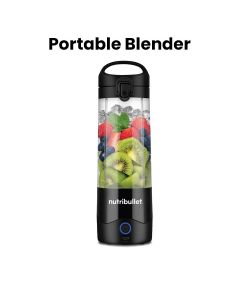 NutriBullet Portable Blender USB-C Rechargeable, Personal Blender for Smoothies & Shakes, Travel Friendly Compact Design