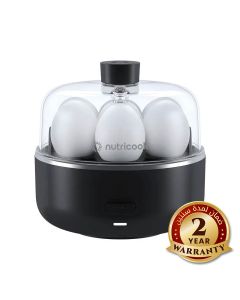 Nutricook Egg Cooker 2 – Quick Electric Egg Boiler, Multiple Boil Level Settings, Compact Countertop Breakfast Cooker