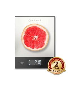 Nutricook Kitchen Scale – Precision Digital Weighing, Stainless Steel Platform, Slim Easy-Store Design for Daily Cooking | NC-KS205S-ME