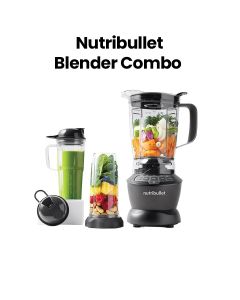 NutriBullet Blender Combo 1200W – Full Size High Speed Blender for Smoothies & Ice Crushing, Dark Grey,  NBC-1110DG