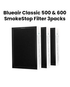 Blueair SmokeStop Replacement Filter For 500/600 Series, Dual Protection Filter, HEPASilent Technology - White