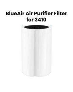 Blueair Air Purifier Filter For 3410, Washable Pre-Filter, HEPASilent Filter Technology, Activated Carbon Filtration - White
