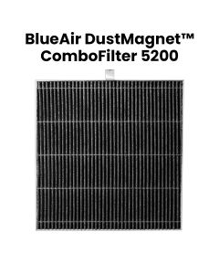 Blueair DustMagnet 5200 ComboFilter, RealTrack Technology, Long Lasting Filtration - Black/White