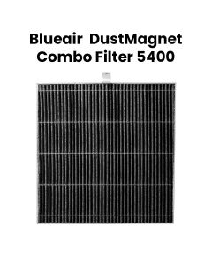 Blueair DustMagnet 5400 ComboFilter, RealTrack Technology, Long Lasting Filtration - Black/White