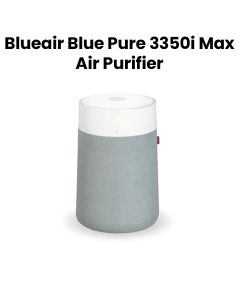 Blueair Blue Pure 3350i Air Purifier, Blue Max Filter, Air Quality Sensor And LED Indicator, Modern Compact Design - White/Grey