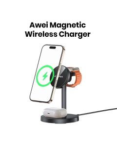Awei Magnetic Wireless Charger with Mobile Holder | W28