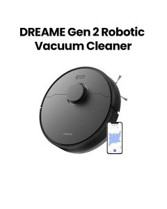 Dreame D9 Max Gen 2 Robot Vacuum Cleaner, Dual Smart Brushes, All-in-One PowerDock, Pet-Friendly Smart Control - Black - RLD34GA