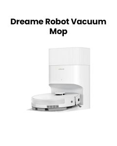 Dreame Robot Vacuum Cleaner And Mop, App And Voice Control, Smart Pathfinder Navigation, Hyper Stream Detangling Duo Brush - White - RLD35GD