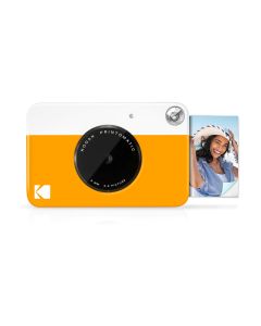 Kodak Printomatic Instant Print Camera, 5MP Sensor, Wide-Angle f/2 Lens, Instant 2x3-Inch ZINK Photo Printing, MicroSD Storage | Yellow - 840102192063