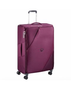 Delsey Maringa 55cm Cabin Trolley Luggage - Lightweight 4-Wheel Spinner Carry-On Suitcase | Purple