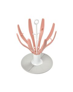 Beaba Flower Foldable Draining Rack, Space-Saving, Easy To Fold, Baby Feeding Essentials, Compact And Transportable - Pink