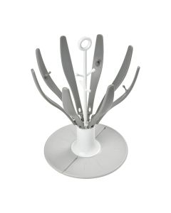 Beaba Flower Foldable Draining Rack, Space-Saving, Easy To Fold, Baby Feeding Essentials, Compact And Transportable - Gray