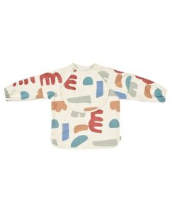Beaba 2 In 1 Bib With Removable Sleeves Playful, Soft And Lightweight Material, It Can Be Easily Cleaned, Machine Washable At 30AC - Multicolour