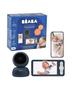 Beaba Zen Premium Video Baby Monitor, Simple And Intuitive Screen, Multiple Functions, Long Battery Life - Night Blue