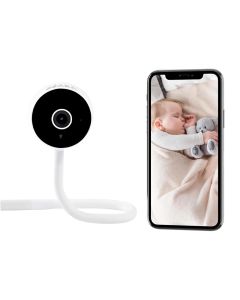 Beaba Zen Connect Video Baby Monitor, High-Quality Monitoring, Motion Sensor, Walkie-Talkie Feature - White