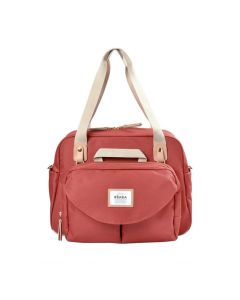 Beaba Geneva II Changing Bag, Integrated Pushchair Attachment System, Comfortable And Large Quilted Changing Mat - Terracotta