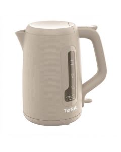 Tefal Morning Kettle, 1.7L Electric Kettle, 2200W Fast Boil, Auto Shut-Off, 360° Rotational Base, Removable Anti-Scale Filter, Fair Grey/Beige - KO2M0B27