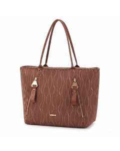 American Tourister Alizee Day Large Tote Bag - 20L Spacious Polyester Handbag with Antimicrobial Guava Pink