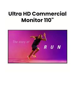 LG 110" Ultra HD Commercial Monitor | 110UM5J-B