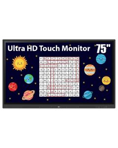 LG 75-Inch Ultra HD Touch Monitor | Black | 75TR3DK-B.MUMQ