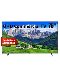 LG 75Inch UHD Commercial Smart TV, Smart Connectivity, Stunning 4K Picture Quality, Commercial-Grade Reliability, Smart Connectivity - Black - 75UT801C0LA
