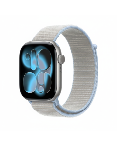 Apple Sport Loop Watch Band 46mm Smartwatch Strap with Soft Breathable Nylon Weave, Adjustable Hook-and-Loop Fastener & One Size Fit | Blue Mist