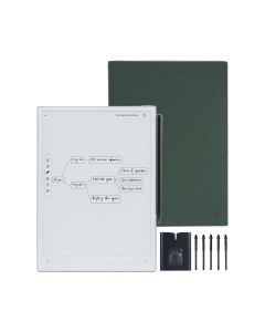 iFLYTEK AINOTE 2 Bundle 10.65" Smart AI Tablet, 1920x2560 Display, Handwriting-to-Text, 4GB RAM, 64GB Storage, 4000mAh Battery, Protective Folio & 5 Pen Refills, Dark Green