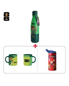 Mascot Hydration Bundle FIFA Mascot Thermal Bottle + Ceramic Mugs + Kids Tumbler (603001000013797,603001000013779,603001000013777)