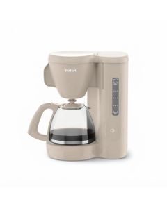 Tefal Morning Filter Coffee Maker, 1.25L Drip Coffee Machine, Keep Warm Function - Beige - CM2M1B27