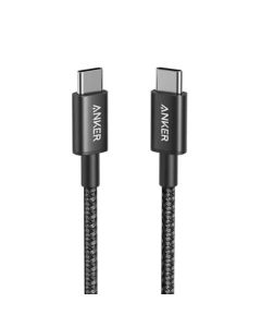 Anker USB-C to USB-C Braided Cable 6FT with 60W Fast Charging, Durable Nylon Braiding & Wide Compatibility | Black - A8753H11