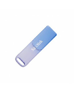 SanDisk Creator Phone Drive 128GB with USB-Type C and Lightning Connectors, SDIXD0N-128G-GN6TP - Blue