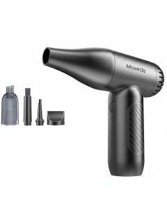 Moxedo Turbo Air Duster & Vacuum Cleaner with 8000Pa Suction Power, Cordless Design & Portable Cleaning | Black - MX-VAD013