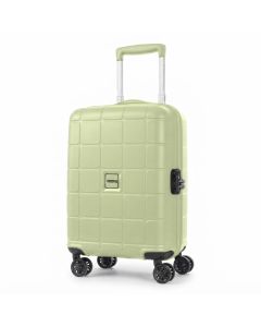 American Tourister Hundo Cabin Suitcase 55cm, 20 Inch Hard Shell Carry-On, 4 Spinner Wheels Frozen Matcha